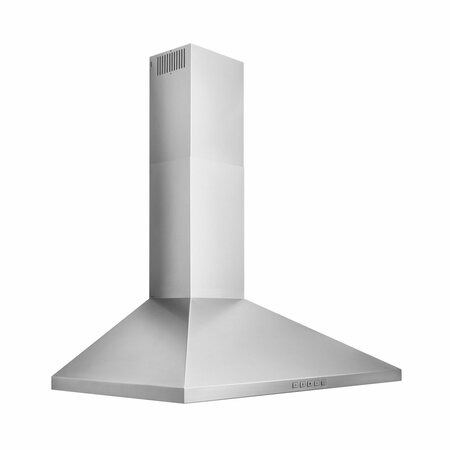 ALMO Broan 36-in. Classic Pyramid Chimney Range Hood with 450 CFM and LED Lighting BWP2364SS